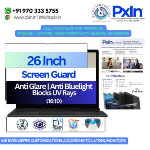 26 Inch 16:10 Monitor Privacy Screen | Anti Glare & Blue Light