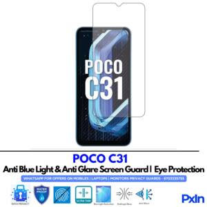 POCO C31 Anti Blue light screen guard