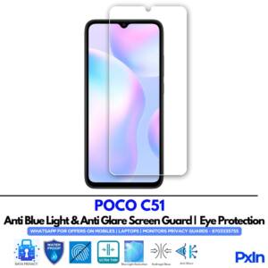POCO C51 Anti Blue light screen guard