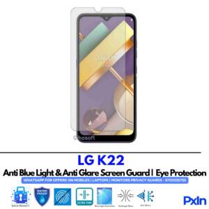 LG K22 Anti Blue light screen guards