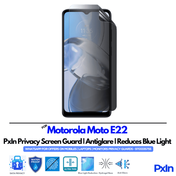 Motorola Moto E22 Privacy Screen Guard