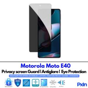 Motorola Moto E40 Privacy Screen Guard