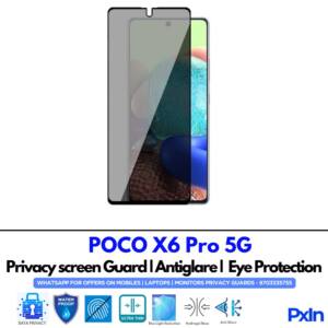 POCO X6 Pro 5G Privacy Screen Guard