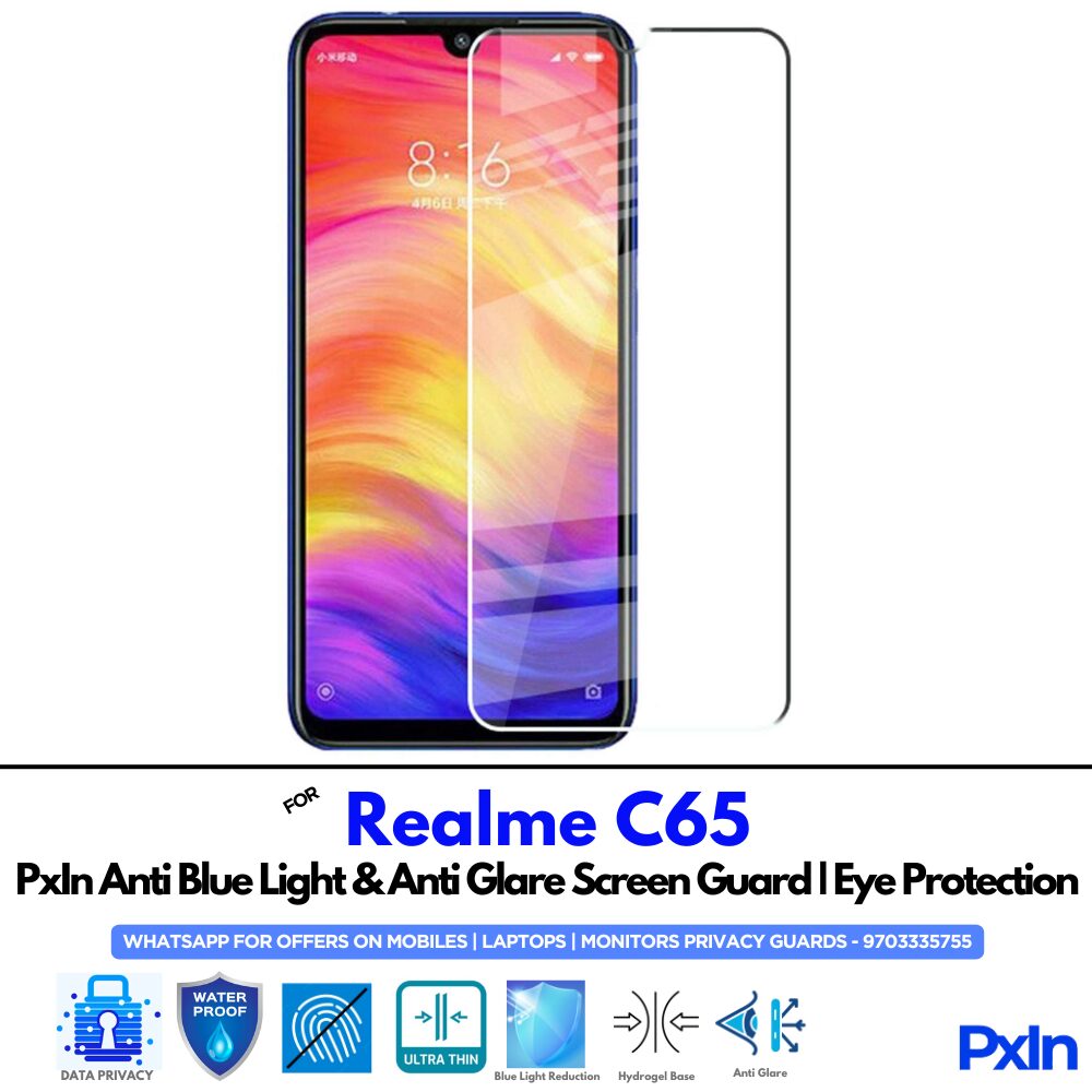 Realme C65 Anti Blue light screen guard Realme C65 Anti Blue light screen guard