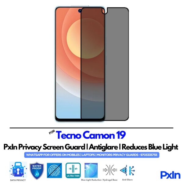 Tecno Camon 19 Privacy Screen Guard