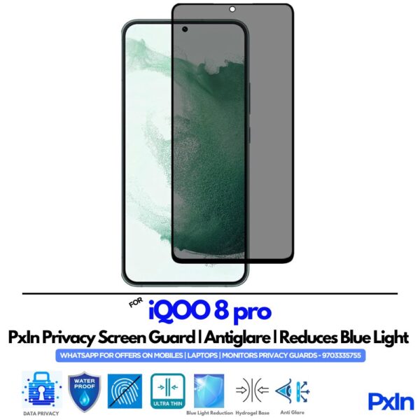 iQOO 8 pro Privacy Screen Guard