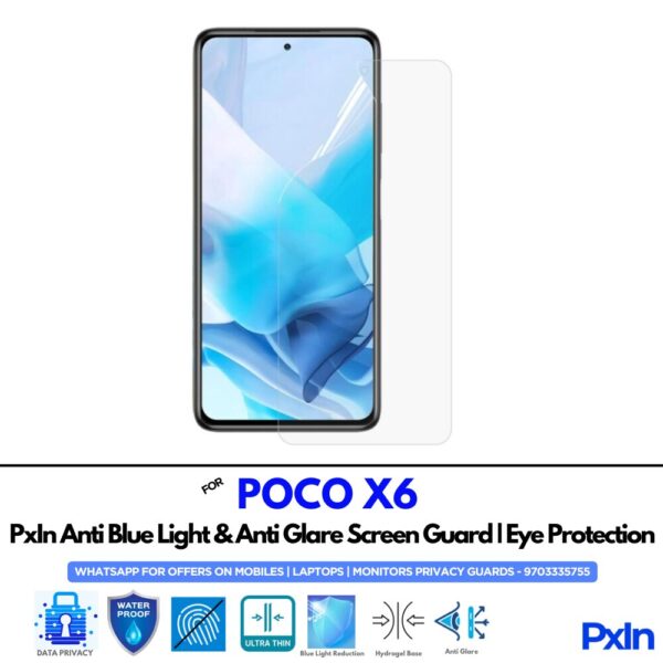 POCO X6 Anti Blue light screen guard