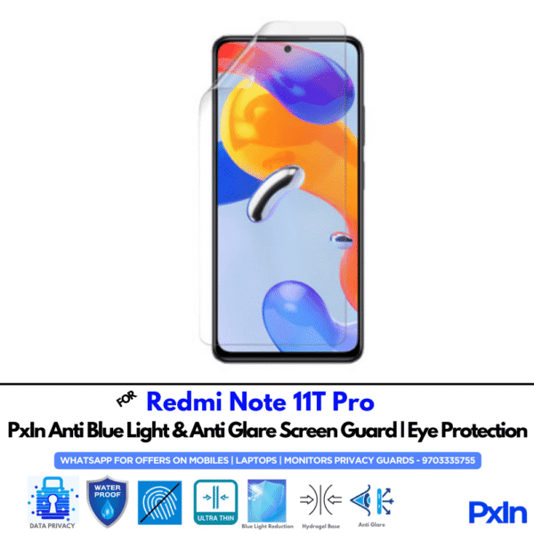 Redmi Note 11T Pro Mobile Anti Bluelight Screen Guard