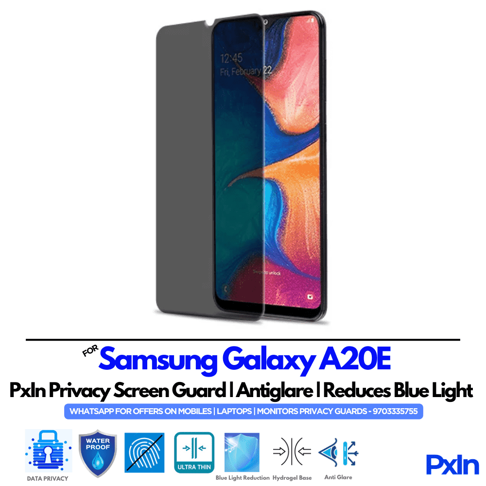 Privacy Screen Guard for Samsung Galaxy A20E Mobile PxIn