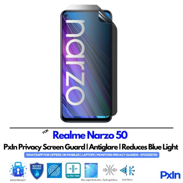 Realme Narzo 50 Mobile Privacy Screen