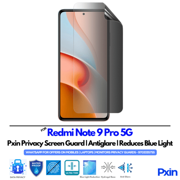 Redmi Note 9 Pro 5G Mobile Privacy Screen