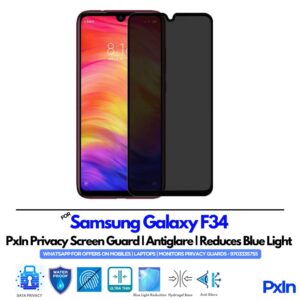 Samsung Galaxy F34 Mobile Privacy Screen