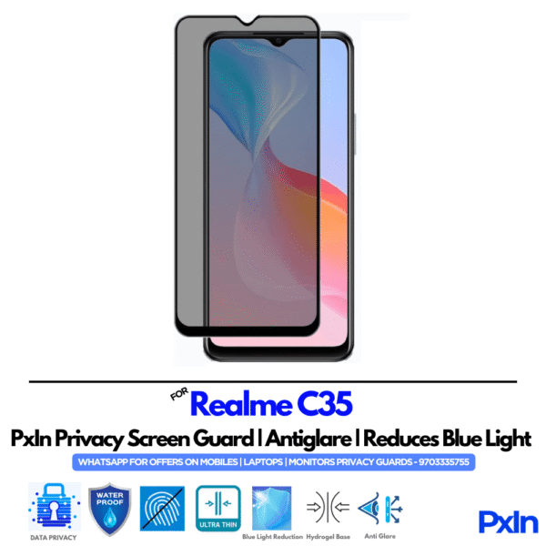 Realme C35 Mobile Privacy Screen