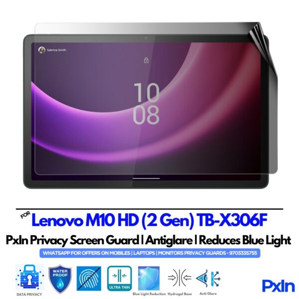 Lenovo M10 HD (2 Gen) TB-X306F Tab Privacy Screen