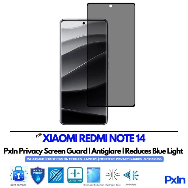 XIAOMI REDMI NOTE 14 Mobile Privacy Screen Guard