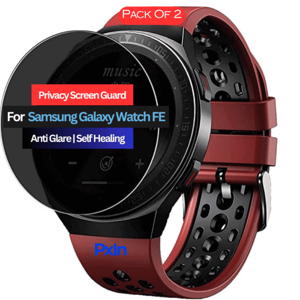 Samsung Galaxy Watch FE Smartwatch Privacy Screen Guard for | Privacy Filter | Anti-Glare, Fingerprint Resistant (Pack of 2)
