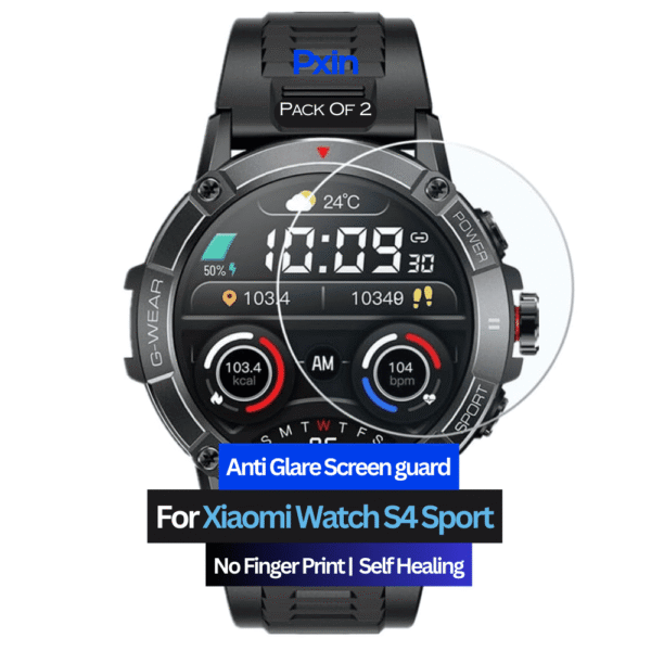 Anti-Glare Screen Guard for Xiaomi Watch S4 Sport Smartwatch