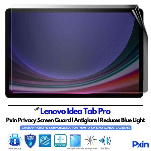 Lenovo Idea Tab Pro privacy screen