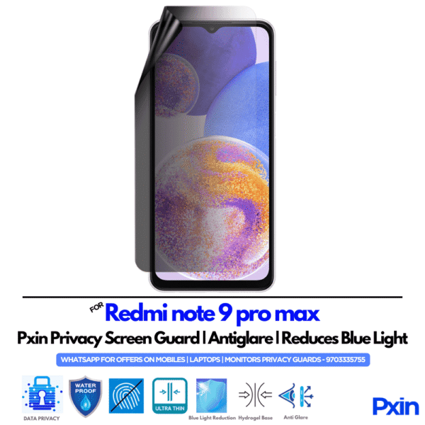 Redmi Note 9 Pro Max Privacy Screen Guard