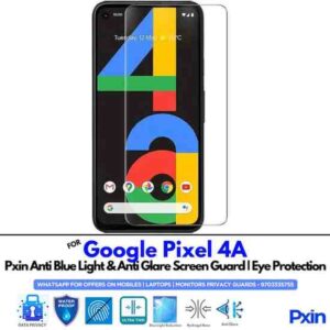 GooglePixel4A Mobile Anti Bluelight and Anti glare Screen Guard