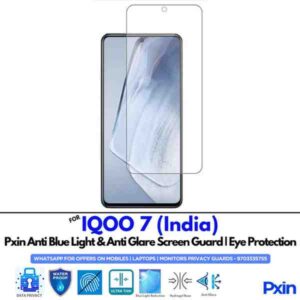 IQOO7India Mobile Anti Bluelight and Anti glare Screen Guard