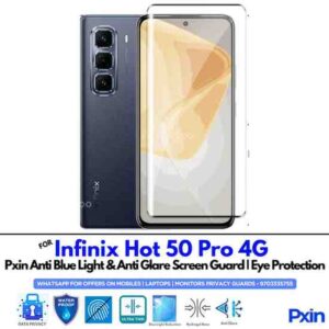InfinixHot50Pro4G Mobile Anti Bluelight and Anti glare Screen Guard
