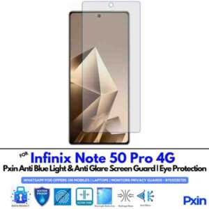 InfinixNote50Pro4G Mobile Anti Bluelight and Anti glare Screen Guard