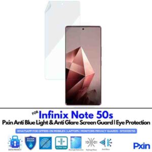 InfinixNote50s Mobile Anti Bluelight and Anti glare Screen Guard