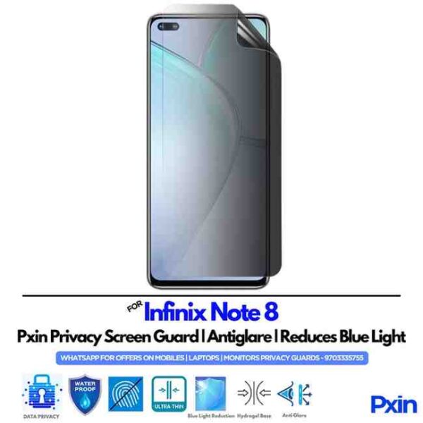 InfinixNote8 Mobile Privacy Screen Guard