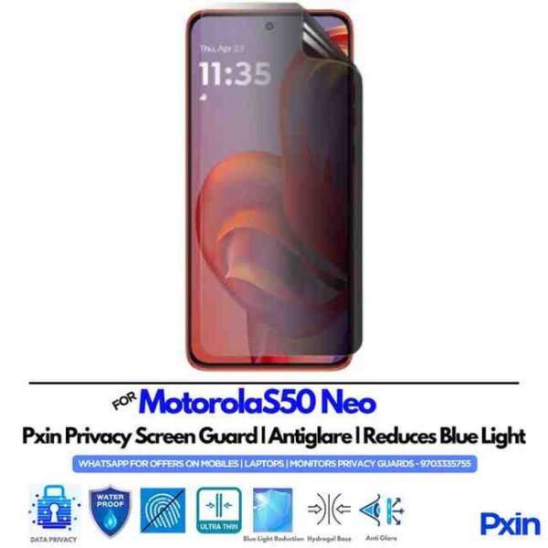 MotorolaS50Neo Mobile Privacy Screen Guard