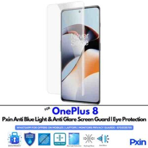 OnePlus8 Mobile Anti Bluelight and Anti glare Screen Guard