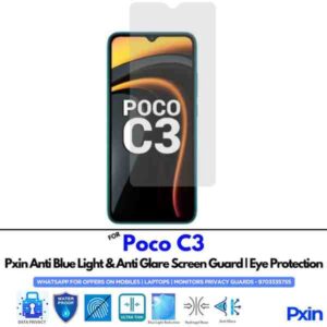 PocoC3 Mobile Anti Bluelight and Anti glare Screen Guard