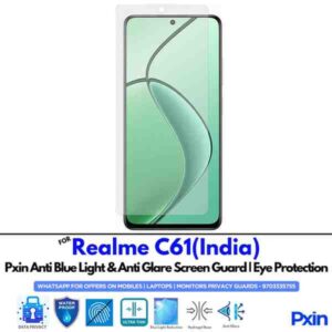 RealmeC61India Mobile Anti Bluelight and Anti glare Screen Guard