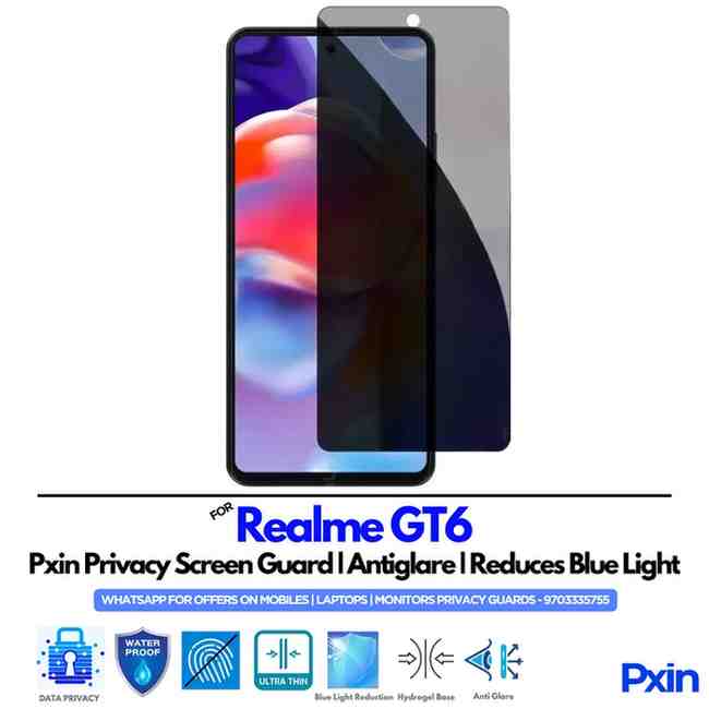 Realme GT6 Mobile Privacy Screen Guard Realme GT6 Mobile Privacy Screen Guard