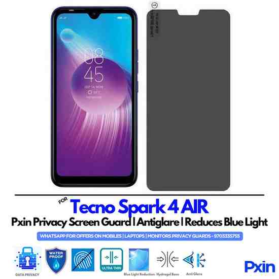 Tecno Spark 4 AIR Mobile Privacy Screen Guard Tecno Spark 4 AIR Mobile Privacy Screen Guard