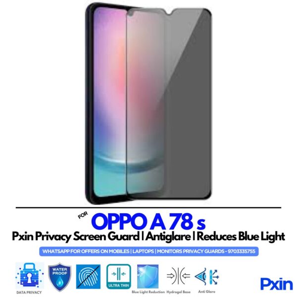 OPPO A 78 s Privacy Screen Guard