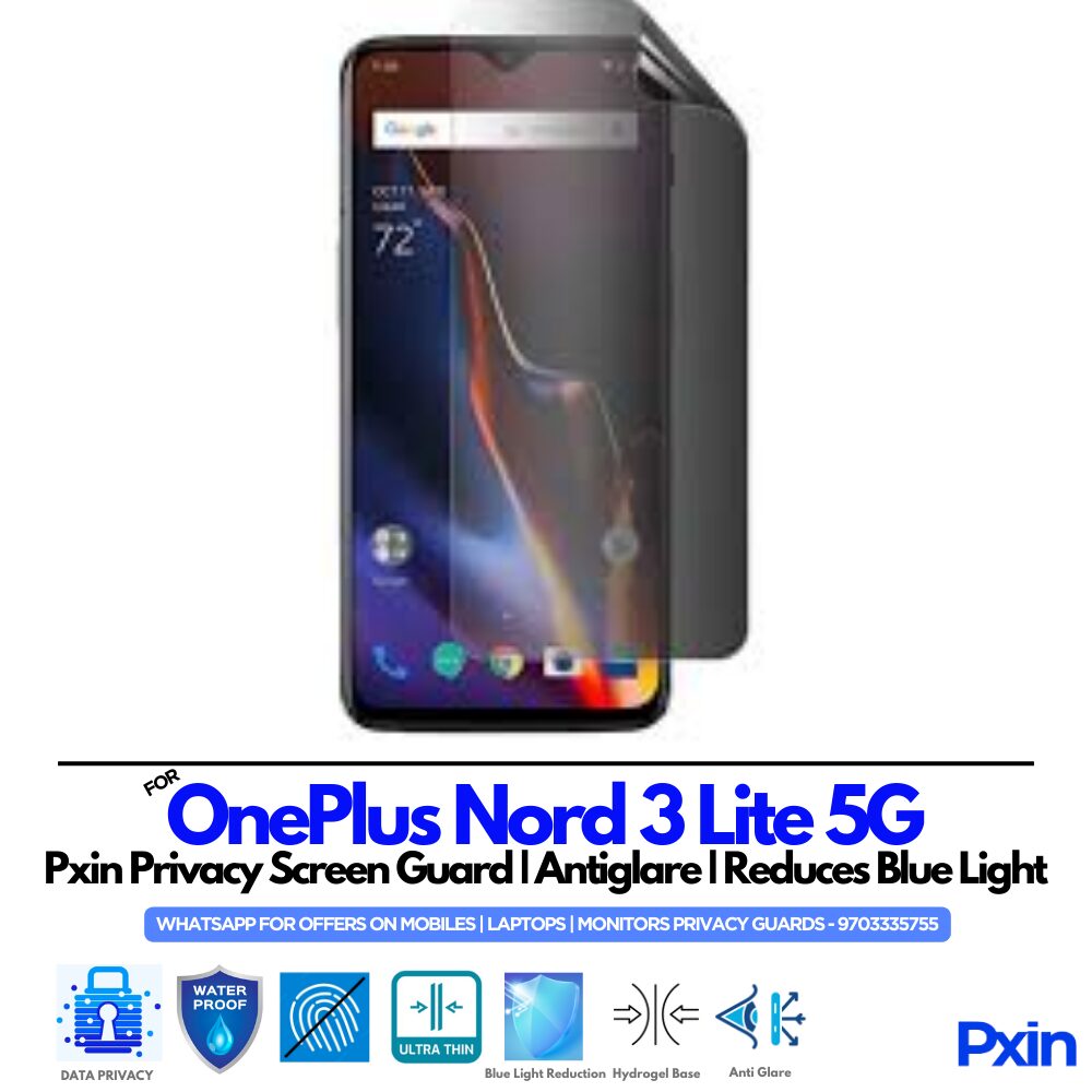 OnePlus Nord 3 Lite 5G Privacy Screen Guard OnePlus Nord 3 Lite 5G Privacy Screen Guard