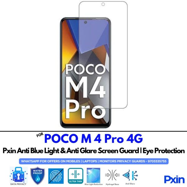 POCO M 4 Pro 4G Anti Glare Screen Guard
