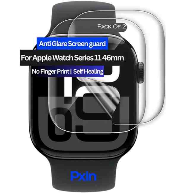 Apple Watch Series 11 46mm Anti Glare Screen Guard Apple Watch Series 11 46mm Anti Glare Screen Guard