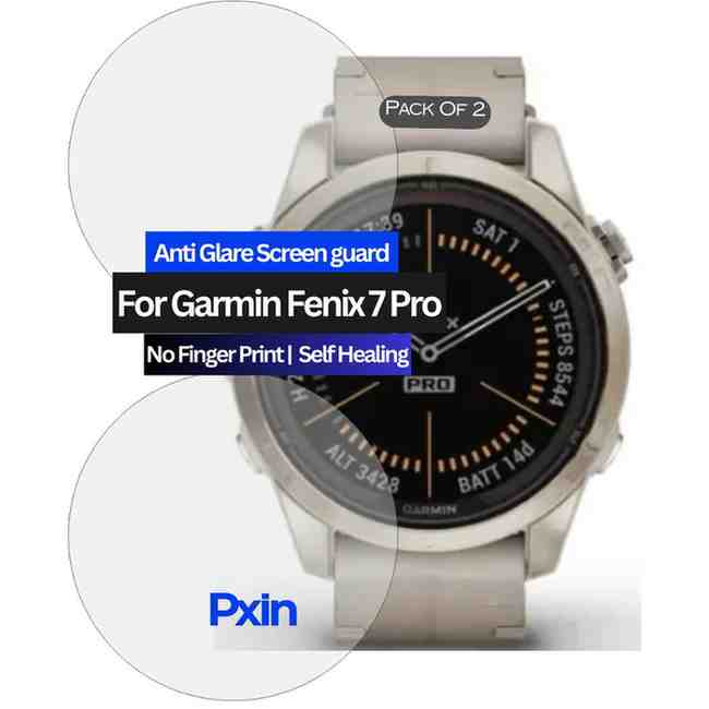 Garmin Fenix 7 Pro Anti Glare Screen guard Garmin Fenix 7 Pro Anti Glare Screen guard