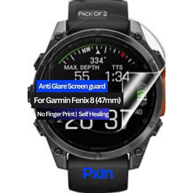 GarminFenix847mm Anti Glare Screen guard GarminFenix847mm Anti Glare Screen guard