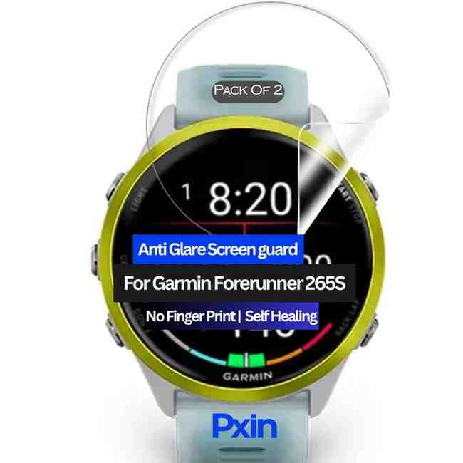 Garmin Forerunner 265S Anti Glare Screen Guard Garmin Forerunner 265S Anti Glare Screen Guard
