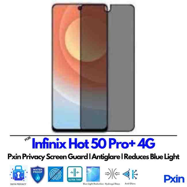 InfinixHot50Pro+4G Privacy Screen Guard InfinixHot50Pro+4G Privacy Screen Guard