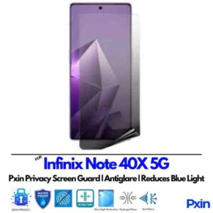 InfinixNote40X5G Privacy Screen Guard
