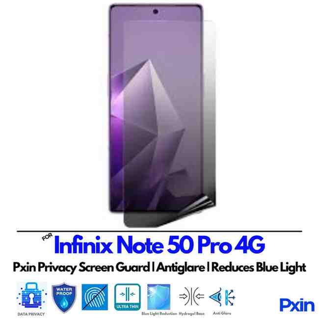 InfinixNote50Pro4G Privacy Screen Guard InfinixNote50Pro4G Privacy Screen Guard