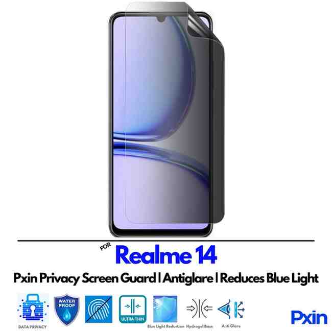 Realme14 Privacy Screen Guard Realme14 Privacy Screen Guard