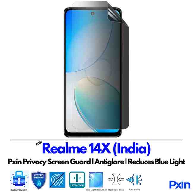 Realme14XIndia Privacy Screen Guard Realme14XIndia Privacy Screen Guard