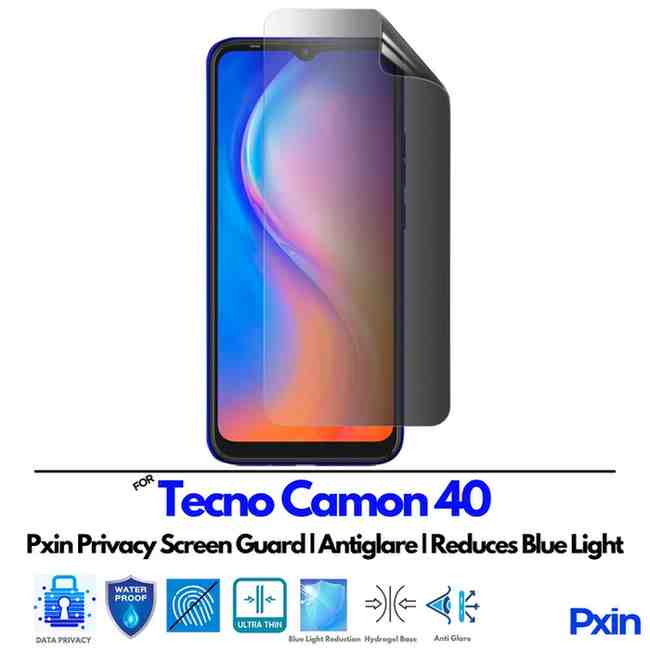 Tecno Camon 40 Privacy Screen Guard Tecno Camon 40 Privacy Screen Guard
