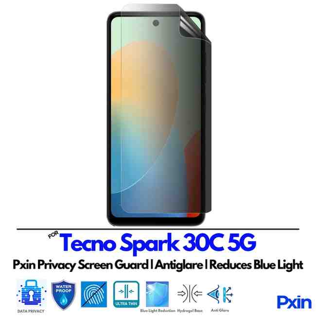 Tecno Spark 30C 5G Privacy Screen Guard Tecno Spark 30C 5G Privacy Screen Guard