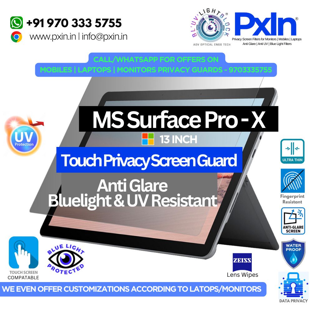 MS Surface Pro X 13 Inch Privacy Screen Protector MS Surface Pro X 13 Inch Privacy Screen Protector